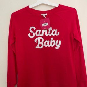 NWT- Santa Baby Maternity Sweater